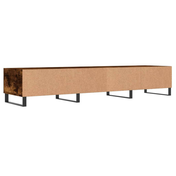 vidaXL Tv-meubel 150x36x30 cm bewerkt hout gerookt eikenkleurig