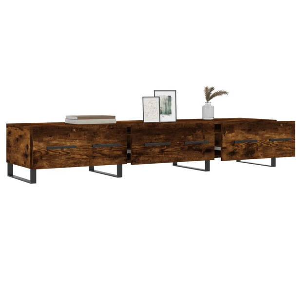 The Living Store Televisiekast Smoked Oak - 150 x 36 x 30 cm - Trendy design - Stevig materiaal