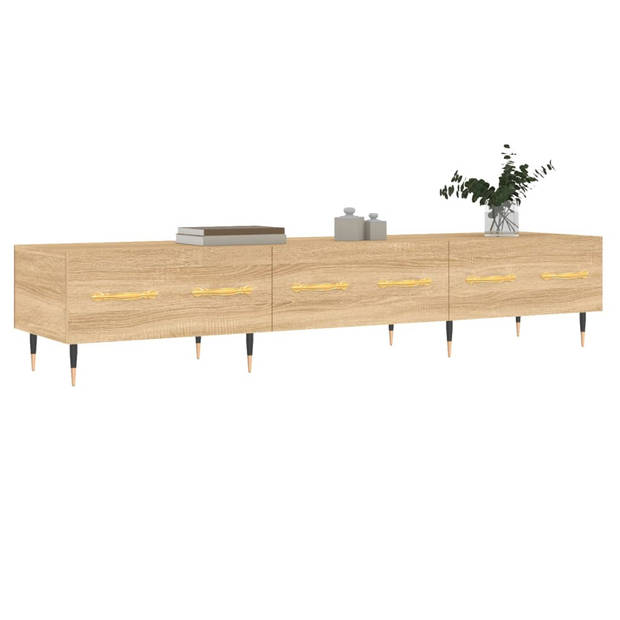 The Living Store Televisiekast Trendy Sonoma Eiken - 150 x 36 x 30 cm - Stevig Design