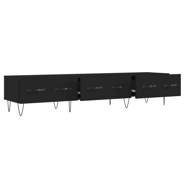 The Living Store Tv-meubel - - - 150x36x30 cm - zwart