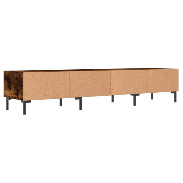 vidaXL Tv-meubel 150x36x30 cm bewerkt hout gerookt eikenkleurig