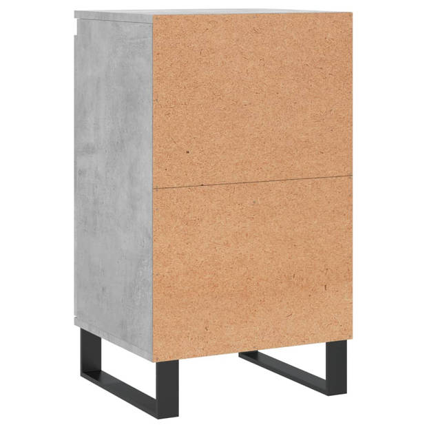 vidaXL Dressoirs 2 st 40x35x70 cm bewerkt hout betongrijs