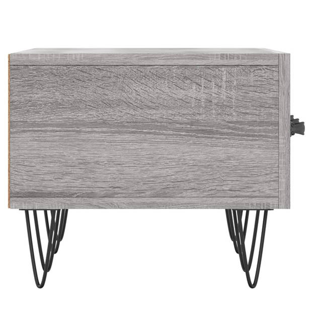 The Living Store TV-meubel - Trendy - Televisiekast - 150x36x30 cm - Grijs Sonoma Eiken