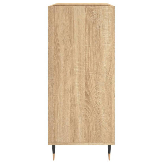 vidaXL Platenkast 84,5x38x89 cm bewerkt hout sonoma eikenkleurig