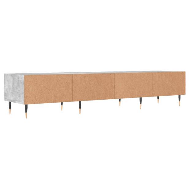 The Living Store Tv-meubel - Betongrijs - 150 x 36 x 30 cm - 3 lades