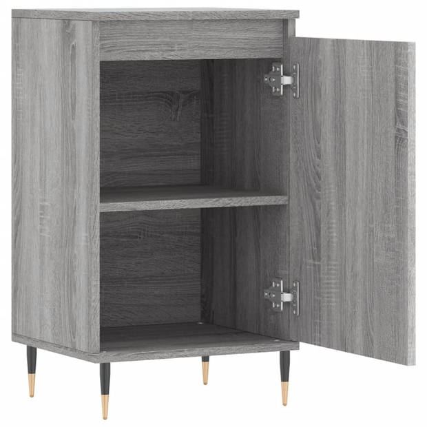 vidaXL Dressoir 40x35x70 cm bewerkt hout grijs sonoma