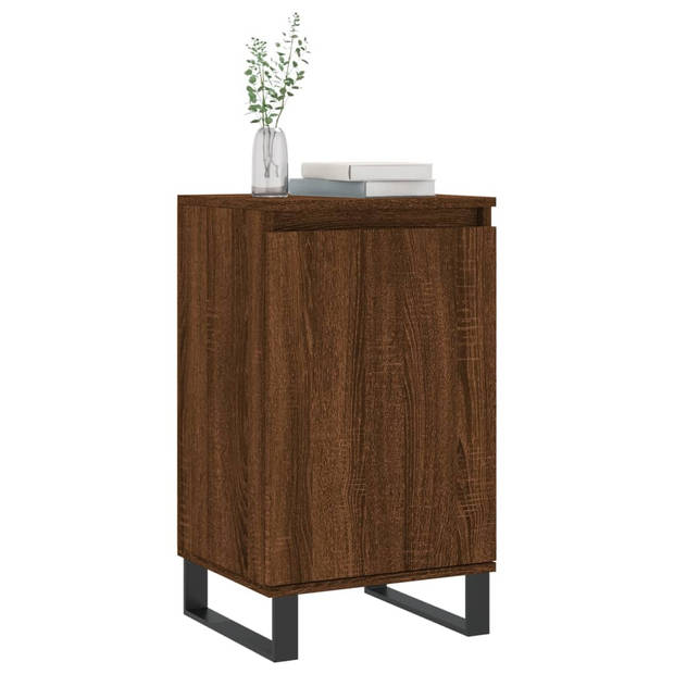 The Living Store Dressoir - Bruineiken - Kast - 40x35x70 cm - Duurzaam bewerkt hout - metaal