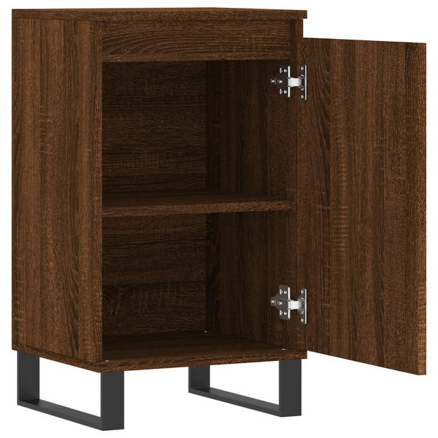 The Living Store Dressoir - Bruineiken - Kast - 40x35x70 cm - Duurzaam bewerkt hout - metaal