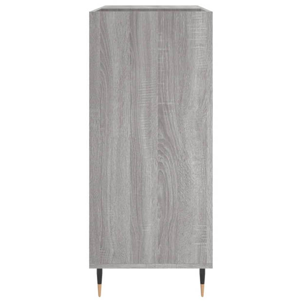 vidaXL Platenkast 84,5x38x89 cm bewerkt hout grijs sonoma eikenkleurig