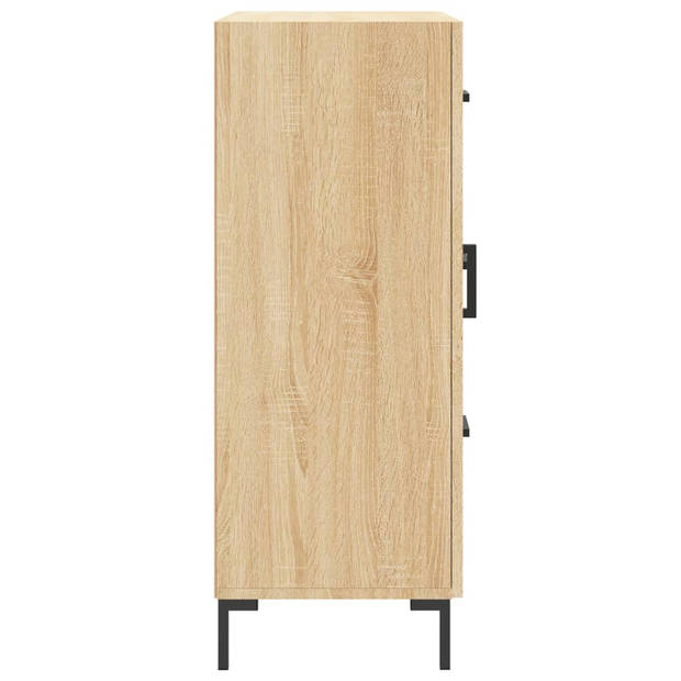 vidaXL Dressoir 69,5x34x90 cm bewerkt hout sonoma eikenkleurig