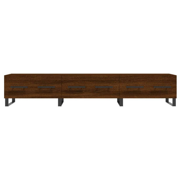 vidaXL Tv-meubel 150x36x30 cm bewerkt hout bruin eikenkleur