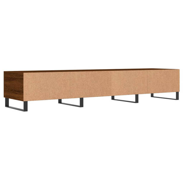 vidaXL Tv-meubel 150x36x30 cm bewerkt hout bruin eikenkleur