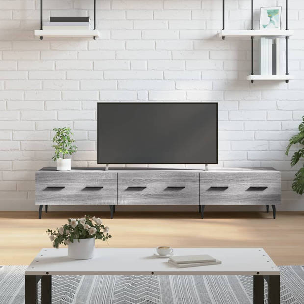 The Living Store TV-meubel - Trendy - Tv-meubels - 150 x 36 x 30 cm - Grijs sonoma eiken