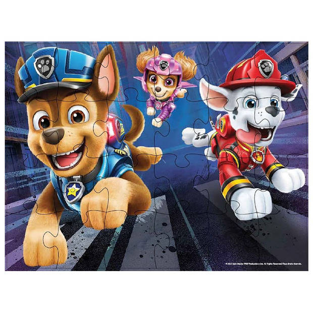 Paw Patrol The Movie Wood Puzzle 3 Pack