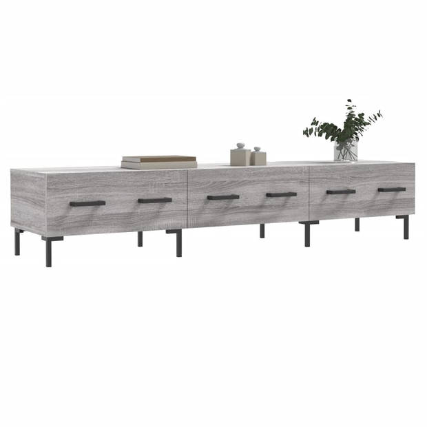 The Living Store TV-meubel - - Afmetingen- 150 x 36 x 30 cm - Kleur- grijs sonoma eiken