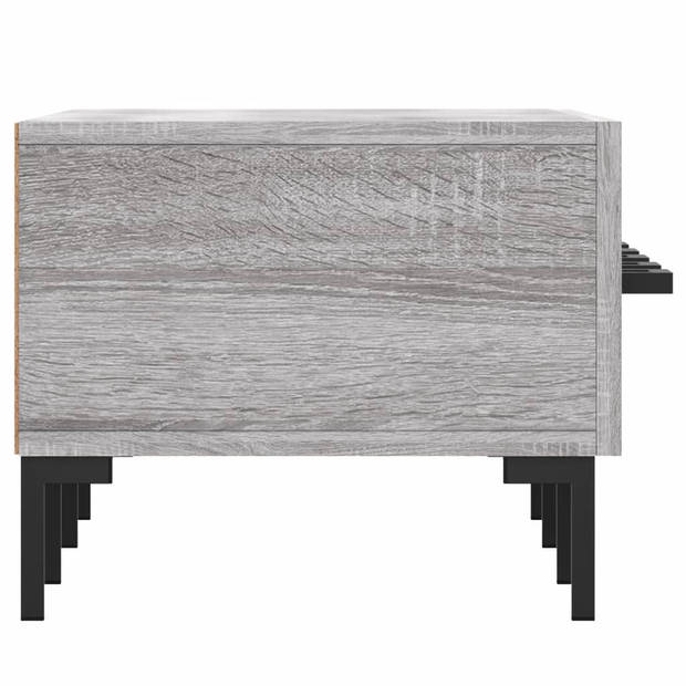 vidaXL Tv-meubel 150x36x30 cm bewerkt hout grijs sonoma eikenkleurig