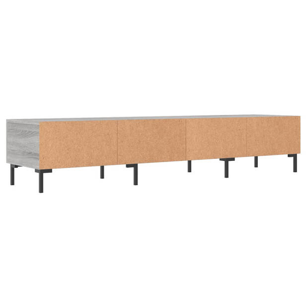 The Living Store TV-meubel - - Afmetingen- 150 x 36 x 30 cm - Kleur- grijs sonoma eiken