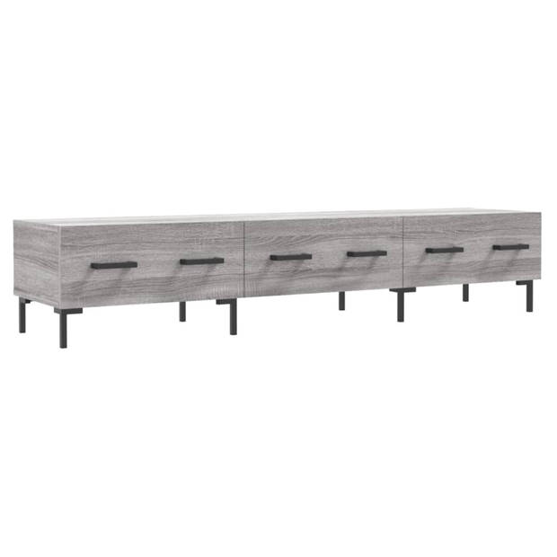 vidaXL Tv-meubel 150x36x30 cm bewerkt hout grijs sonoma eikenkleurig