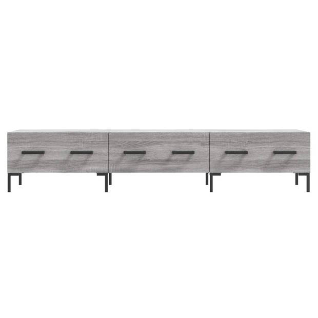 The Living Store TV-meubel - - Afmetingen- 150 x 36 x 30 cm - Kleur- grijs sonoma eiken