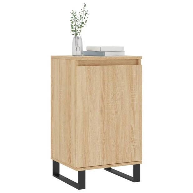 The Living Store Dressoir - Sonoma Eiken - 40x35x70 cm - Metalen Poten