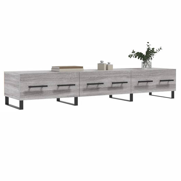 The Living Store Televisiekast TV-meubel - Grijs Sonoma Eiken - 150x36x30 cm