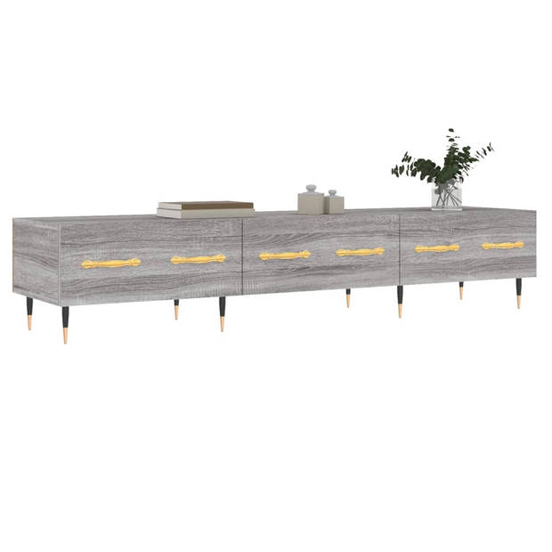 vidaXL Tv-meubel 150x36x30 cm bewerkt hout grijs sonoma eikenkleurig