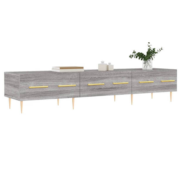 The Living Store TV-Meubel - Televisiekast - 150 x 36 x 30 cm - Grijs Sonoma Eiken - Hoge Kwaliteit