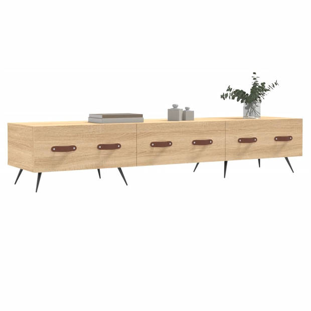 The Living Store Televisiekast Trendy Sonoma Eiken - 150x36x30 cm