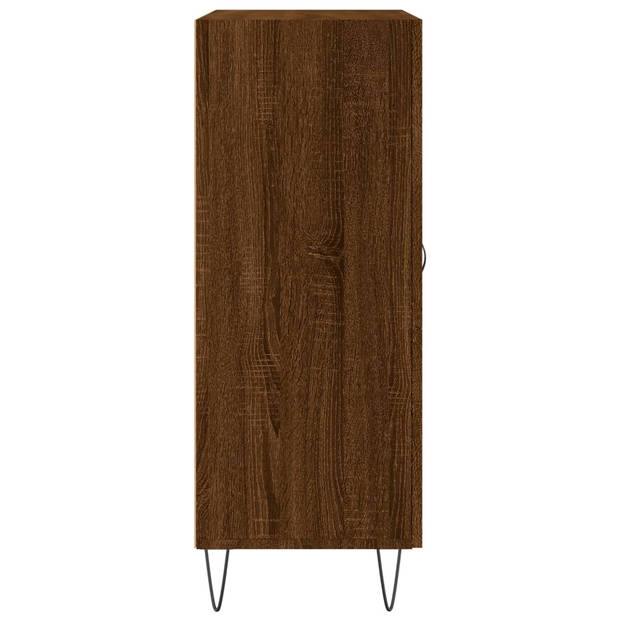 vidaXL Dressoir 69,5x34x90 cm bewerkt hout bruin eikenkleur