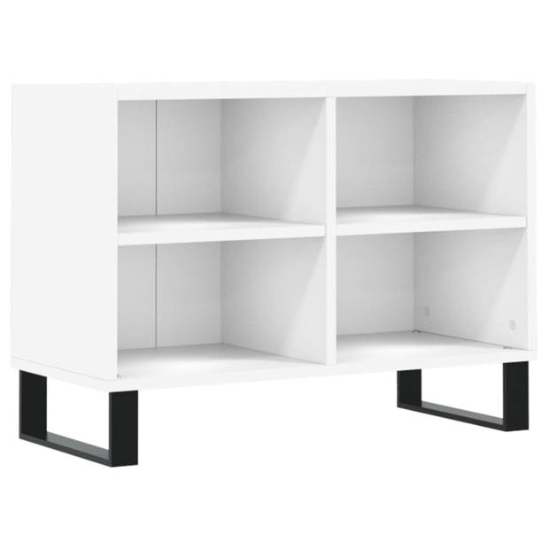 vidaXL Tv-meubel 69,5x30x50 cm bewerkt hout wit