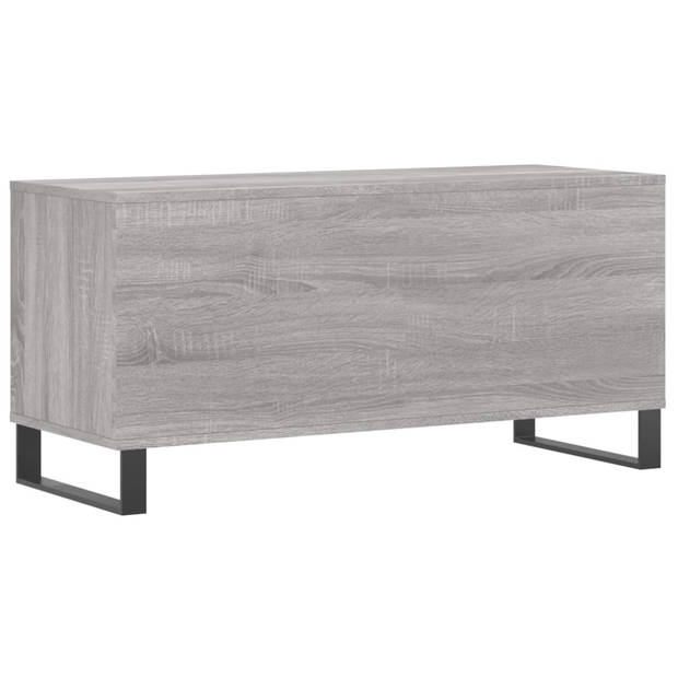 vidaXL Platenkast 100x38x48 cm bewerkt hout grijs sonoma eikenkleurig