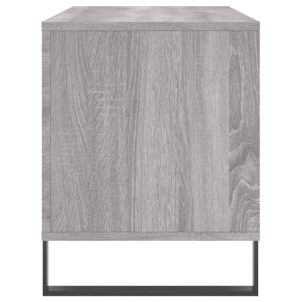 vidaXL Platenkast 100x38x48 cm bewerkt hout grijs sonoma eikenkleurig