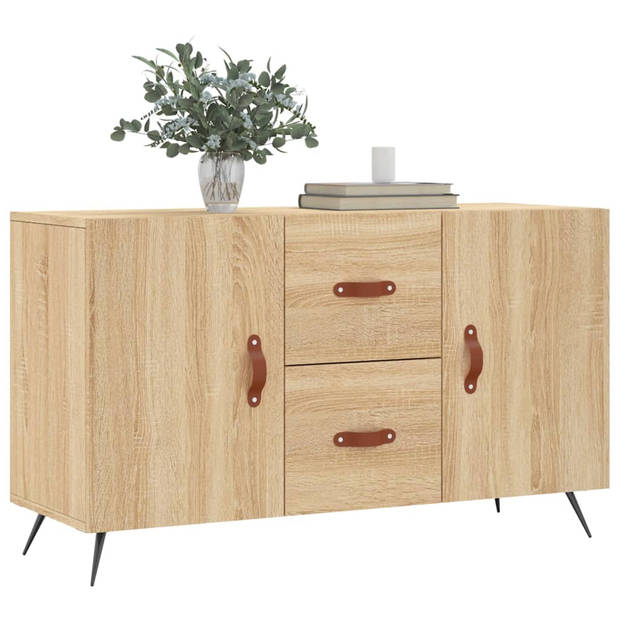 The Living Store Dressoir - Sonoma Eiken - 100 x 36 x 60 cm - Duurzaam Hout en Metaal