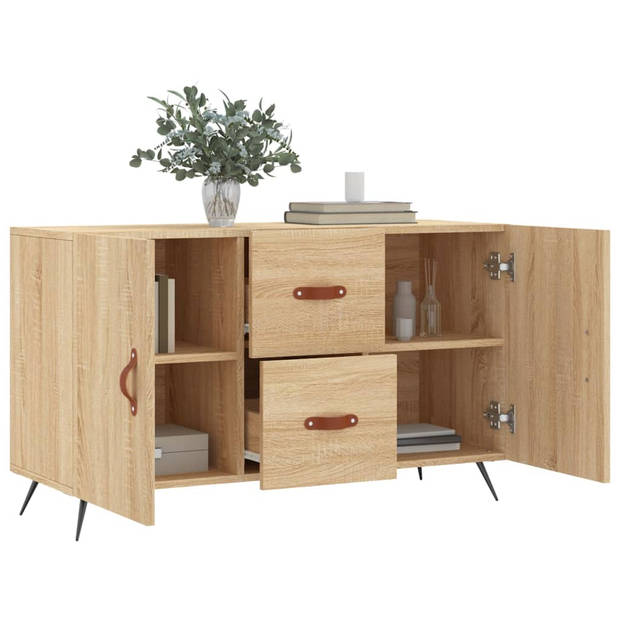 The Living Store Dressoir - Sonoma Eiken - 100 x 36 x 60 cm - Duurzaam Hout en Metaal