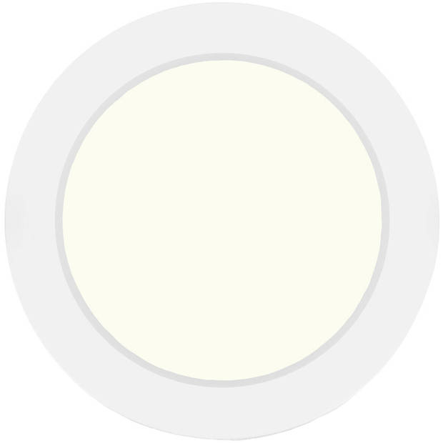 LED Downlight Pro - Aigi Trinko - Opbouw Rond 12W - Natuurlijk Wit 4000K - Mat Wit - Kunststof