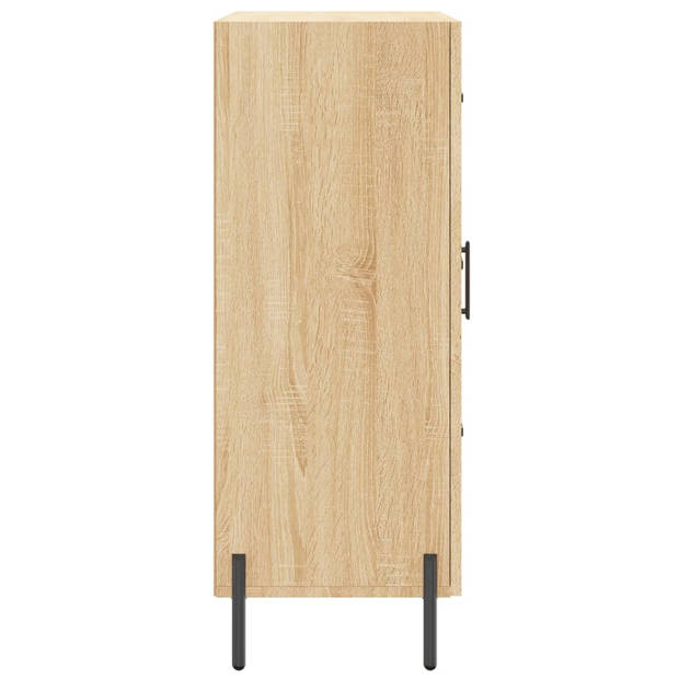 vidaXL Dressoir 69,5x34x90 cm bewerkt hout sonoma eikenkleurig