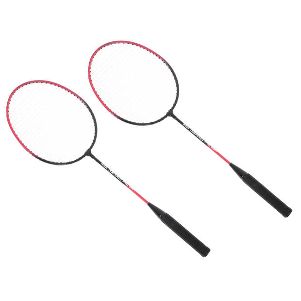 Badmintonrackets in handige tas met handvat - 2 stuks
