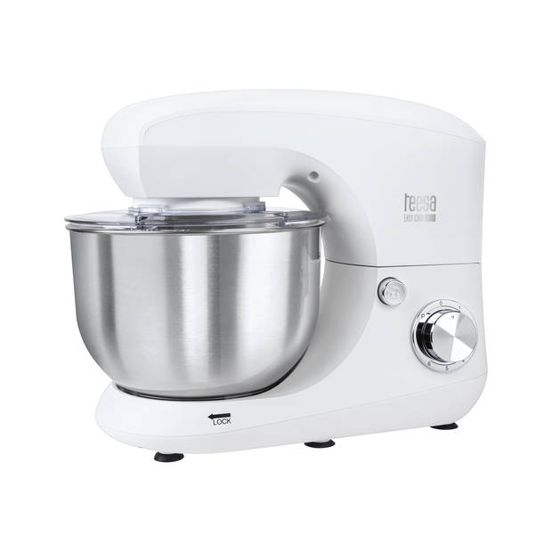 Teesa Easy Cook Single keukenmachine/ standmixer 1400 Watt 5,5L wit TSA3545W