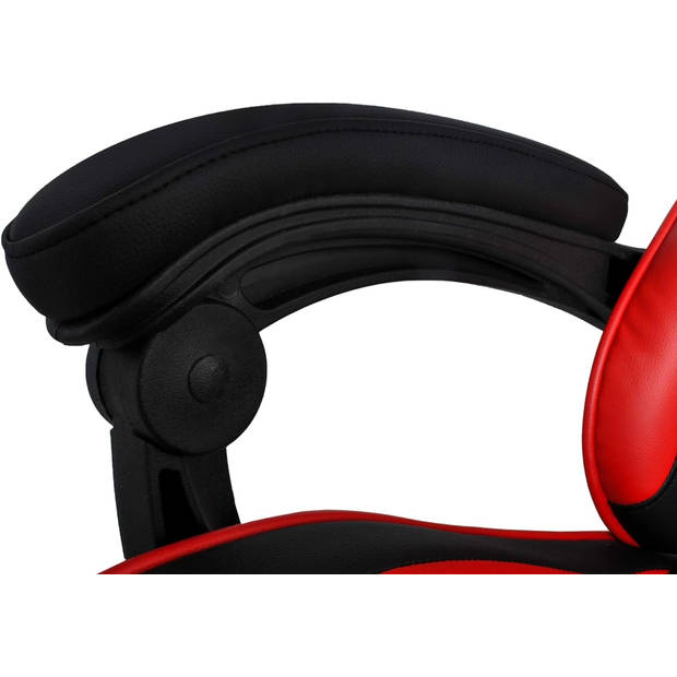 Bobbel Home - Luxe Bureaustoel - Verstelbaar - Uitschuifbare voetensteun - Gaming Stoel - Rood