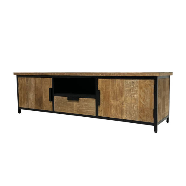 Livingfurn - TV Meubel Tomar 180cm - Teakhout