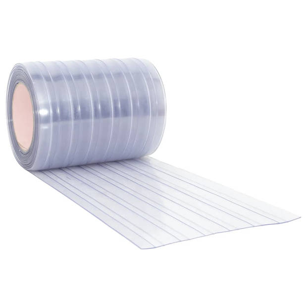 vidaXL Deurgordijn 300x2,6 mm 10 m PVC transparant