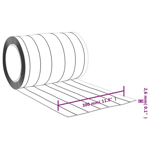 vidaXL Deurgordijn 300x2,6 mm 25 m PVC transparant