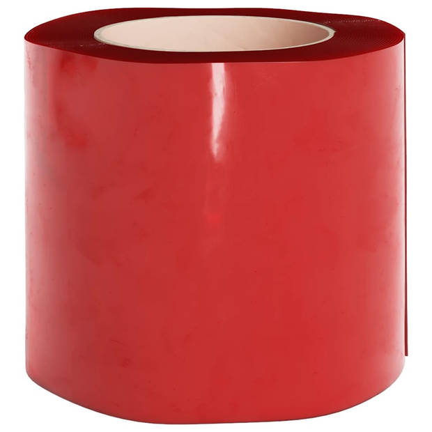 vidaXL Deurgordijn 200x1,6 mm 50 m PVC rood