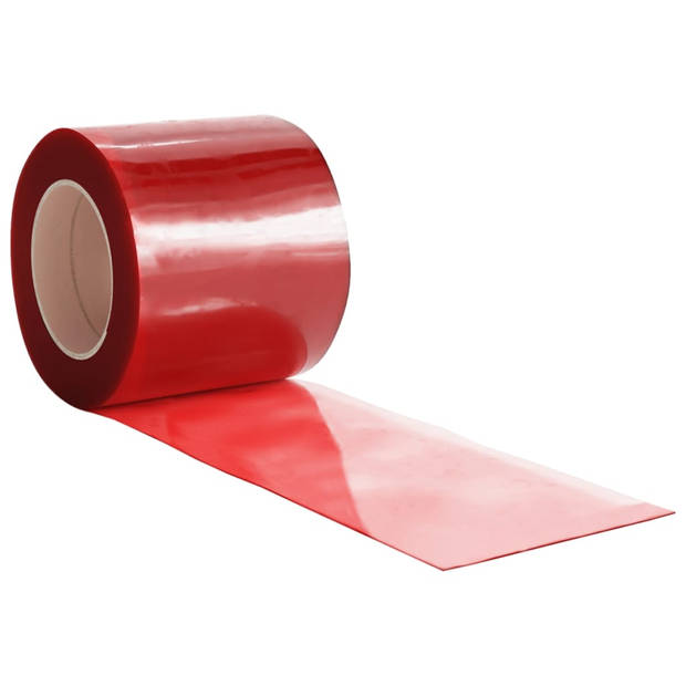vidaXL Deurgordijn 200x1,6 mm 50 m PVC rood