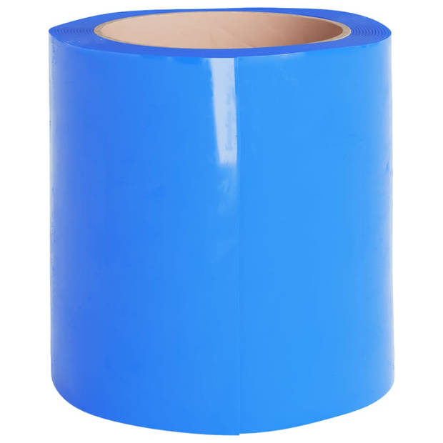 The Living Store Deurgordijn PVC-blauw 200 mm x 1.6 mm (B x D) - Isolatie voor warmte- en koelverlies - geluid en