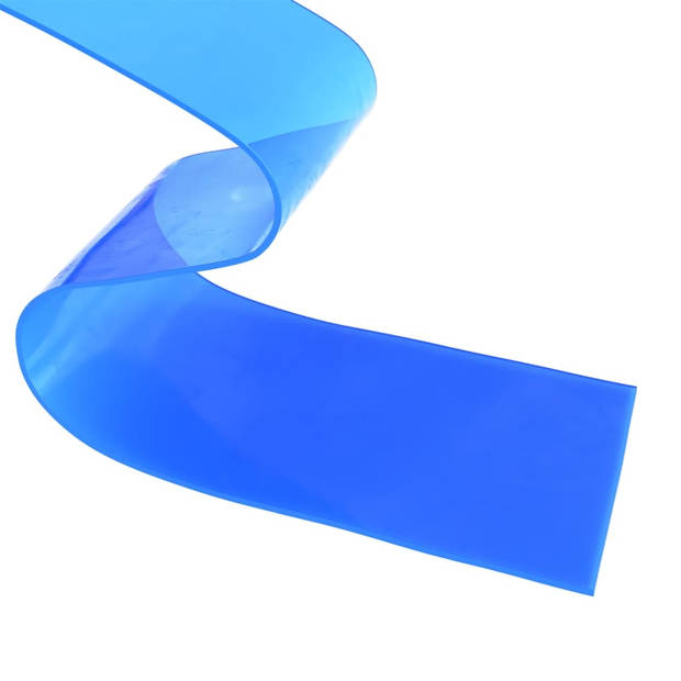 vidaXL Deurgordijn 200x1,6 mm 50 m PVC blauw