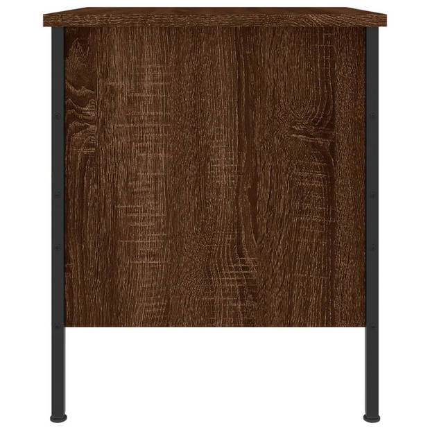 vidaXL Nachtkastjes 2 st 40x42x50 cm bewerkt hout bruin eikenkleur