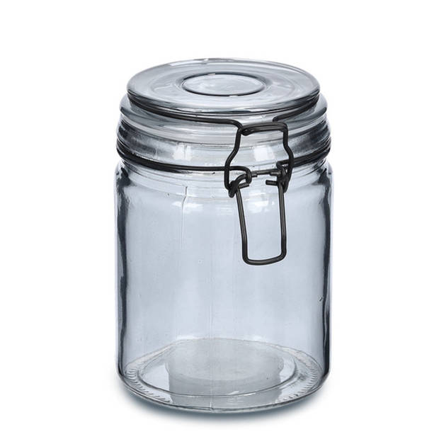 Weckpotten/inmaakpotten - 4x - 250 ml - glas - met beugelsluiting - incl. etiketten - Weckpotten
