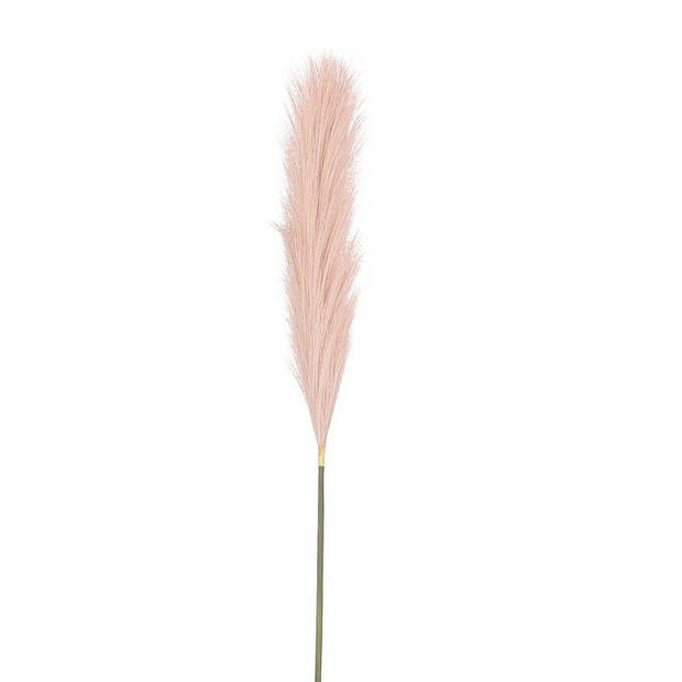Mica Decorations pluimgras losse steel/tak - 2x - pastel roze - 104 cm - decoratie kunst pluimen - Kunstplanten