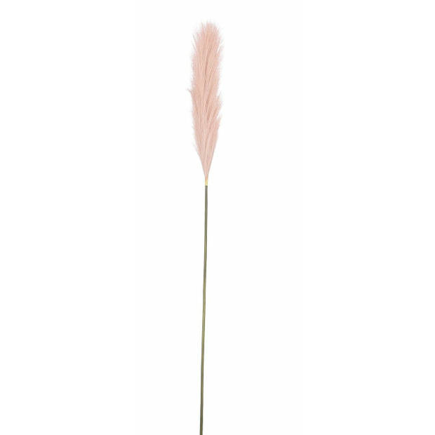 Mica Decorations pluimgras losse steel/tak - 3x - pastel roze - 104 cm - decoratie kunst pluimen - Kunstplanten